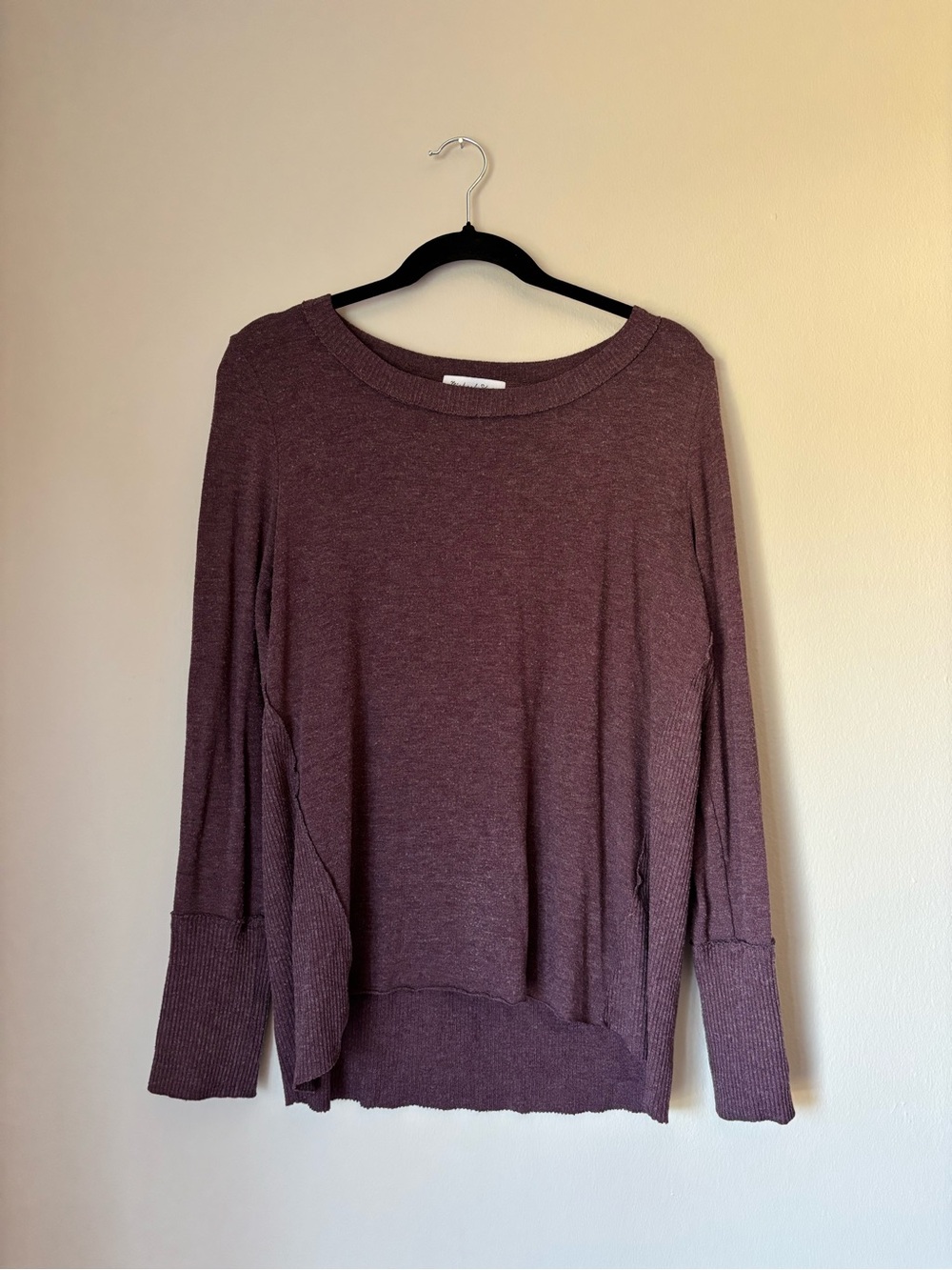 Women's Lightweight Boatneck Pullover Sweater - Mauve